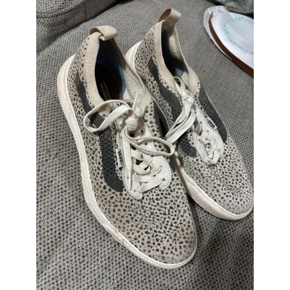 Vans UltraRange VR3 Gray Cheetah Animal Print Sneakers Women’s 10